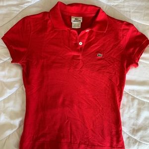 Lacoste Polo - Red Women's Size 36